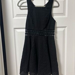 Free People Black Lace Mini Dress